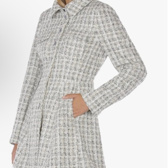 NWOT Laundry By Shelli Segal women skirted coat size small - Picture 6 of 7